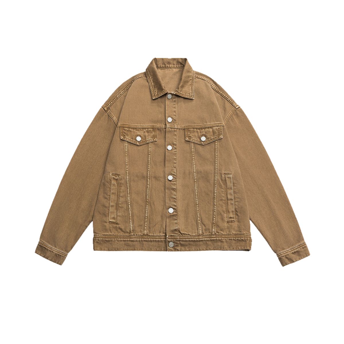 Unisex Washed Trucker Denim Jacket