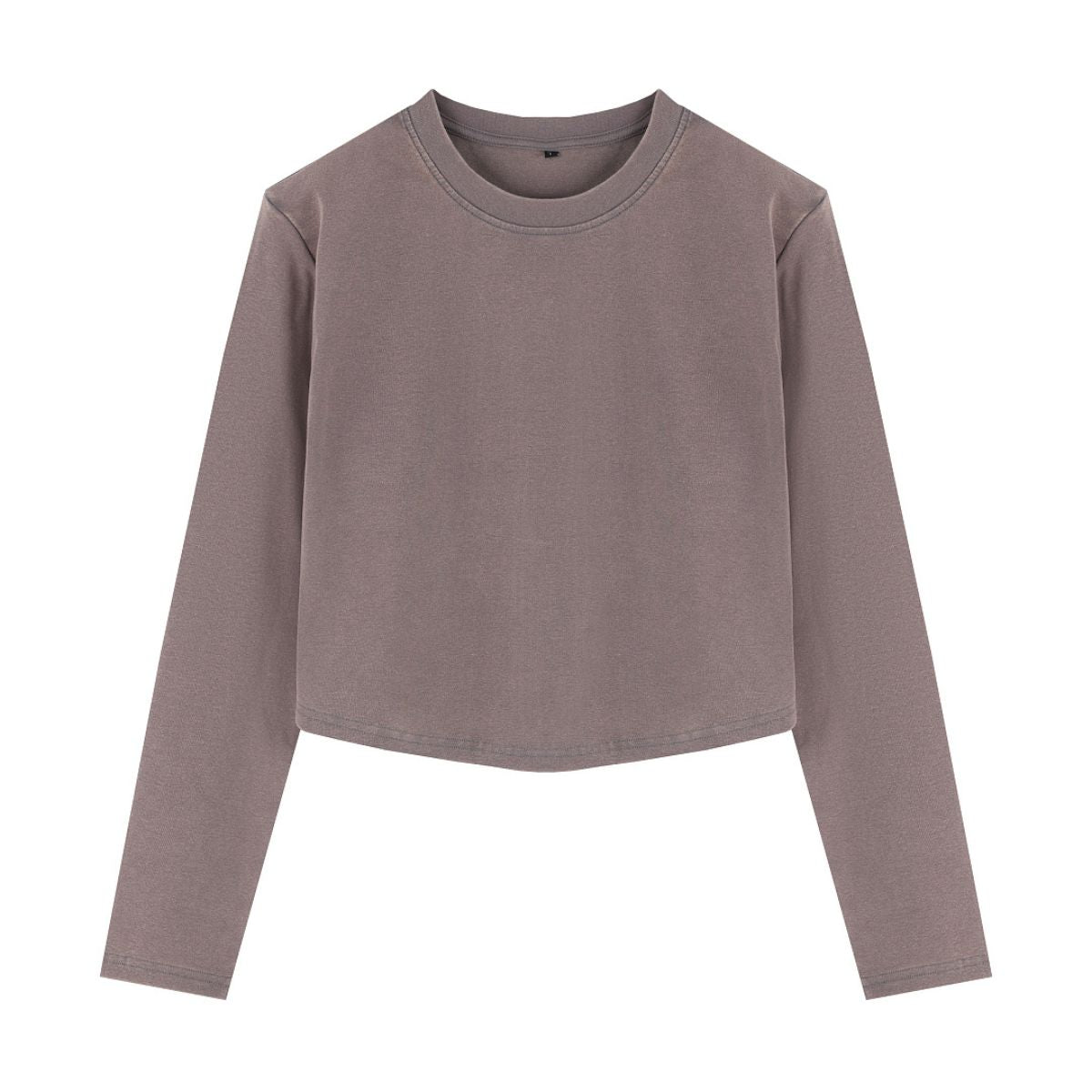 Women's Snow Wash U-Neck Long Sleeve Top
