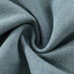 Falda vaquera con bordado de perlas y lavado vintage