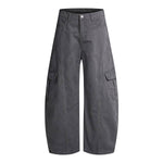 Vintage Multi-Pocket Curved Relaxed Pants