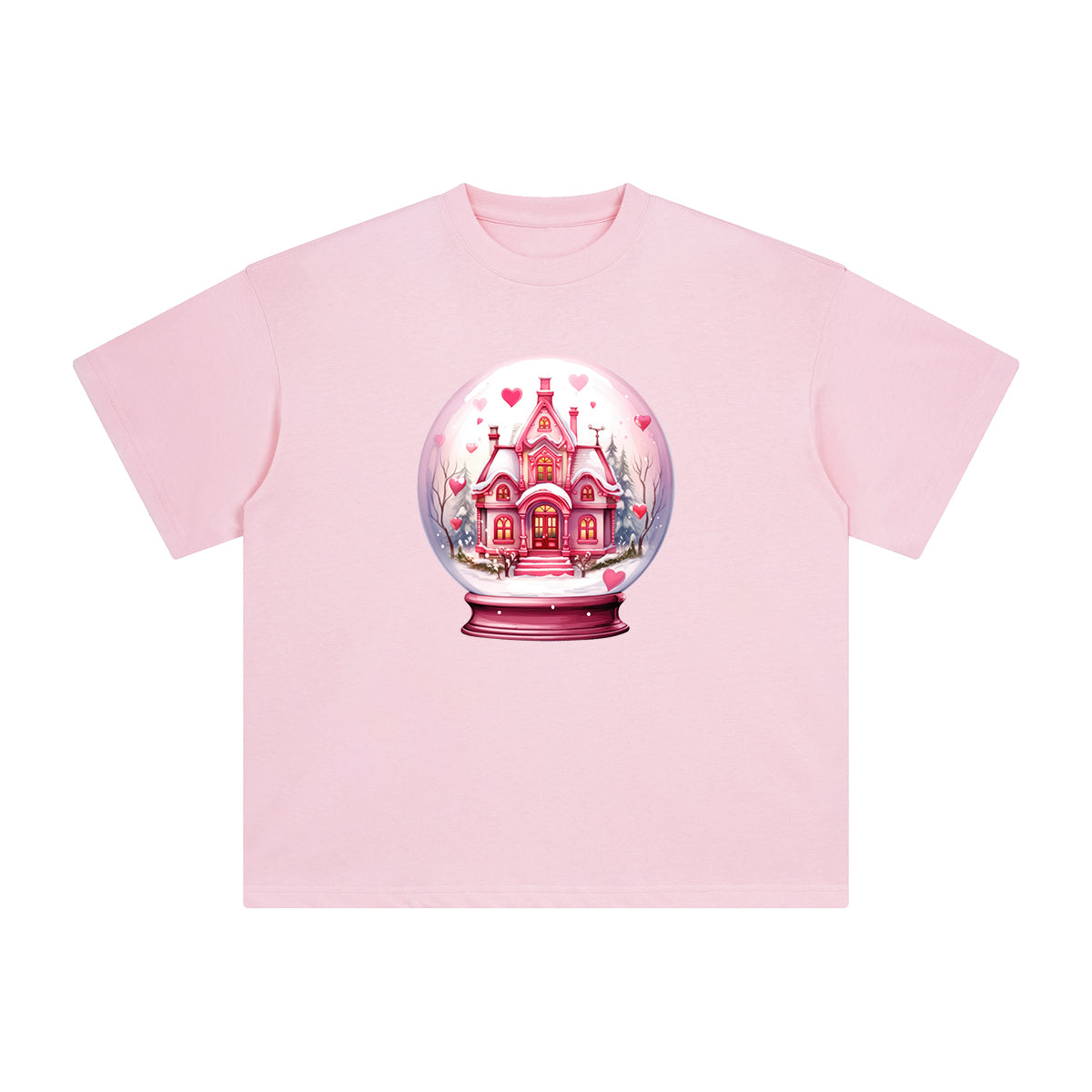 Valentine Snow Globe Graphic Tee-INNBLAC Fashion Apparel