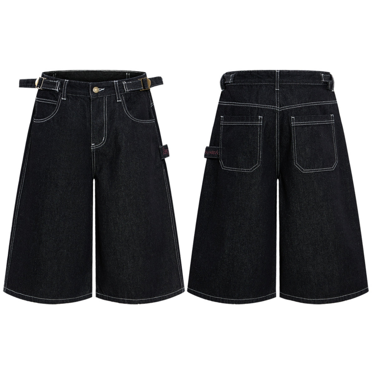 Bermudas con lavado vintage y salpicaduras de tinta
