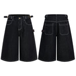 Bermudas con lavado vintage y salpicaduras de tinta