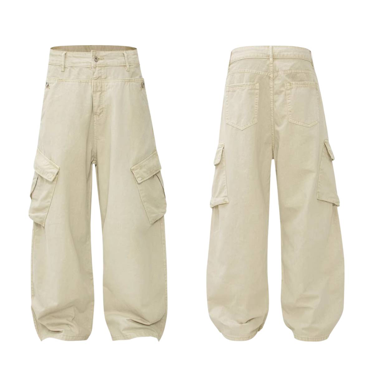 Minimalist Spliced Relaxed Athletic Pants