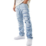 Smoke Rise Men's Ripped Stacked Skinny Jeans