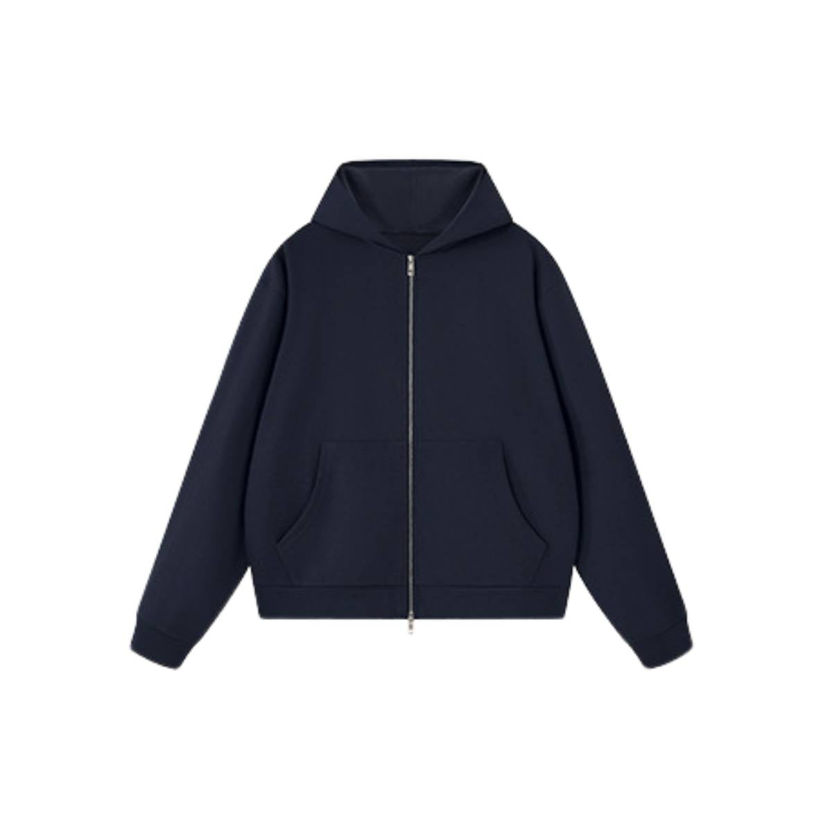 Vintage Boxy Full Zip Hooded Sweatshirt