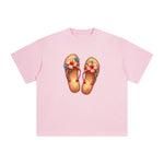Summer Vacation Slippers Graphic Tee-INNBLAC Fashion Apparel