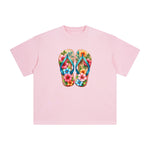 Summer Vacation Slippers Graphic Tee-INNBLAC Fashion Apparel