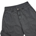 Bermudas con lavado vintage y salpicaduras de tinta