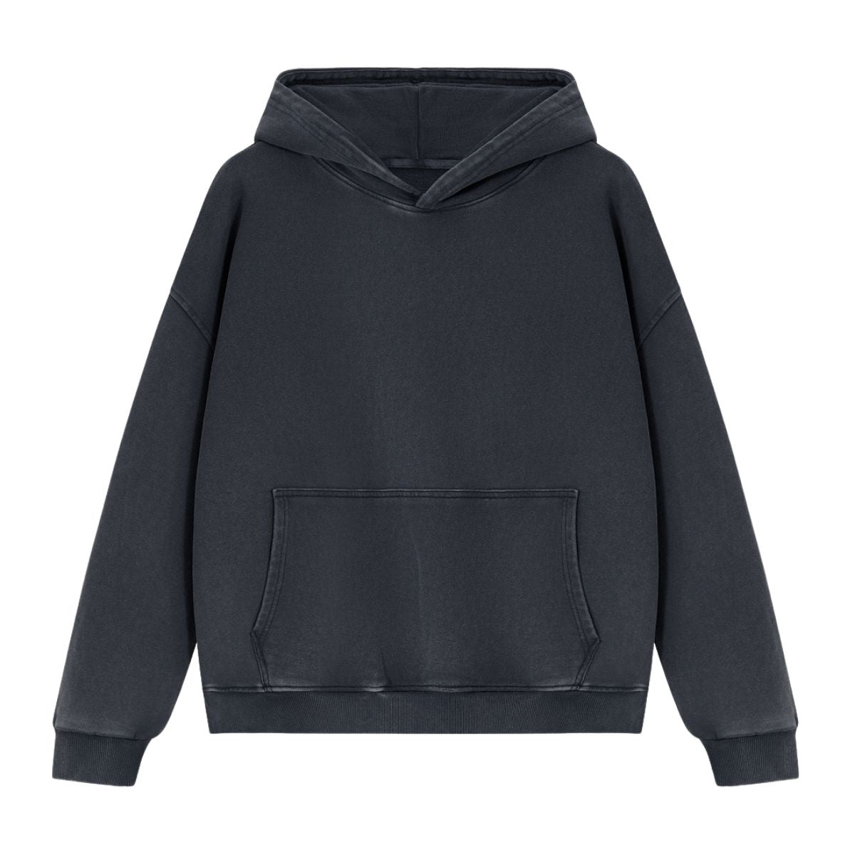 Cotton Heavyweight Washed Distressed Terry Hoodie