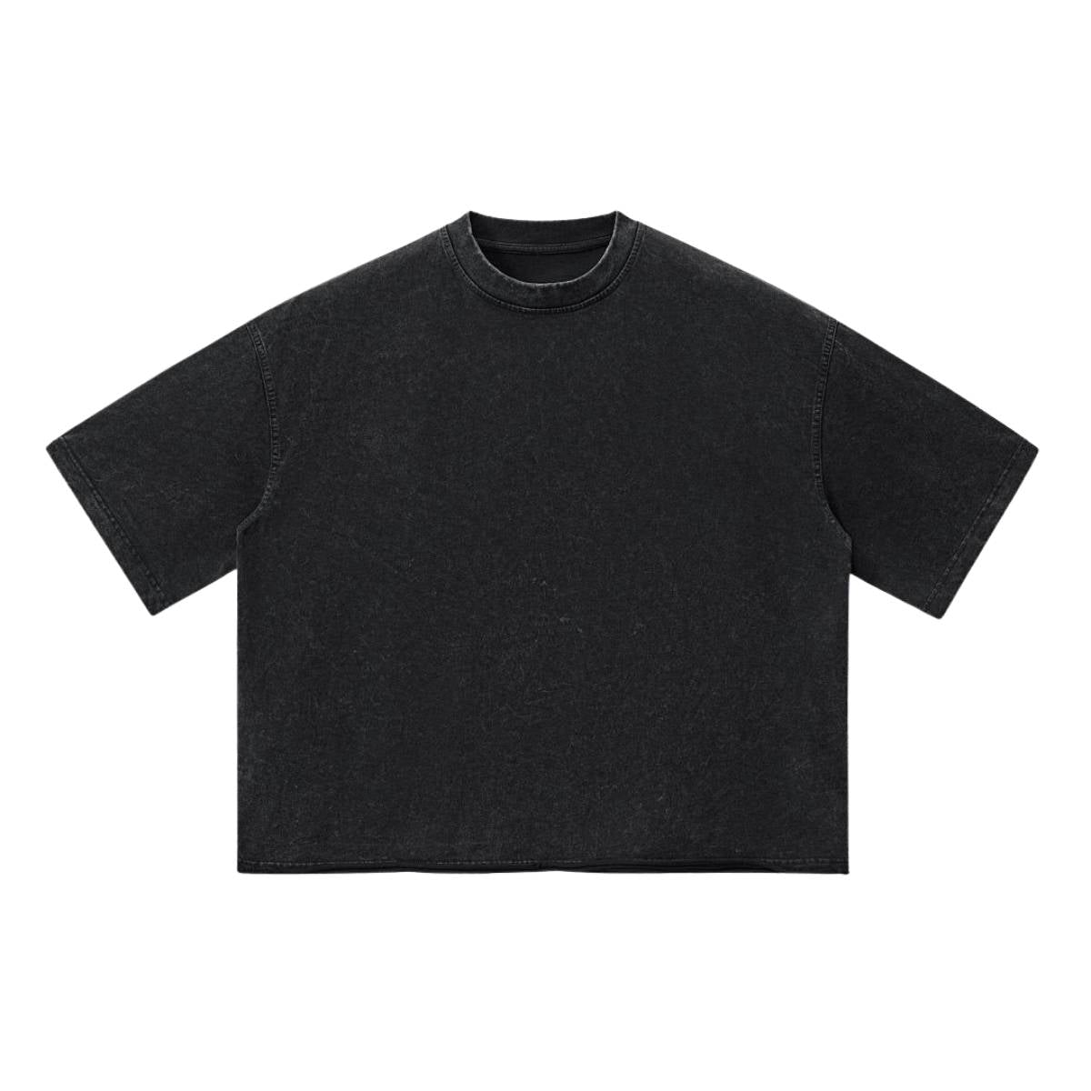Washed Boxy Raw Hem Tee