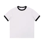 Crew Neck Boxy Fit Ringer Tee 220gsm