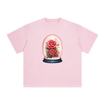 Valentine Roses Globe Graphic Tee-INNBLAC Fashion Apparel