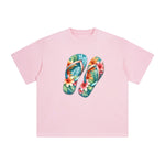 Summer Vacation Slippers Graphic Tee-INNBLAC Fashion Apparel