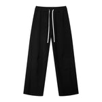 Quiet Luxury Old Money Seam‑Detail Loose Straight‑Leg Casual Pants