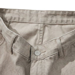 Pantalones cargo de algodón de pierna ancha y corte cropped
