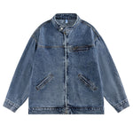 Japanese Heavyweight Retro Washed Loose Denim Jacket