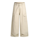 Vintage Baggy Paneled Straight-Leg Cargo Pants