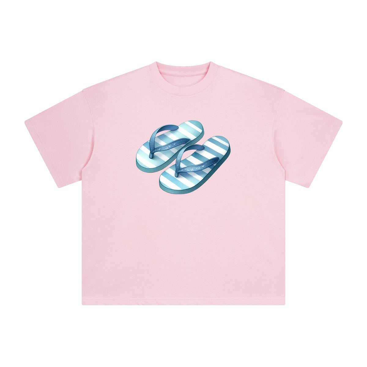 Summer Vacation Slippers Graphic Tee-INNBLAC Fashion Apparel