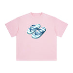 Summer Vacation Slippers Graphic Tee-INNBLAC Fashion Apparel