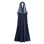 Falda vaquera con bordado de perlas y lavado vintage