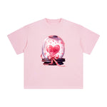 Valentine Love Globe Graphic Tee-INNBLAC Fashion Apparel