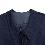 Fashionable Loose Casual Denim Lapel Shirt