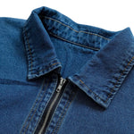 Vestido midi vaquero sin mangas con botones y aberturas en la parte delantera