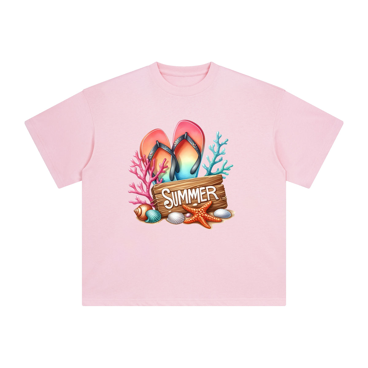 Summer Comic Graphic Tee-INNBLAC Fashion Apparel