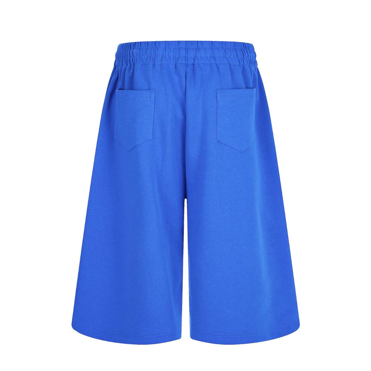 Vintage Letter Print Relaxed Bermuda Sweat Shorts