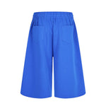 Vintage Letter Print Relaxed Bermuda Sweat Shorts