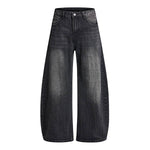 Vintage Fade Sculptural Barrel Leg Denim Jeans