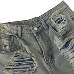 Smoke Rise Heavy Ripped Vintage Washed Jeans