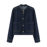 Vestido midi vaquero sin mangas con botones y aberturas en la parte delantera