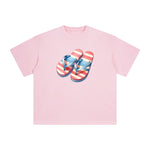 Summer Vacation Slippers Graphic Tee-INNBLAC Fashion Apparel