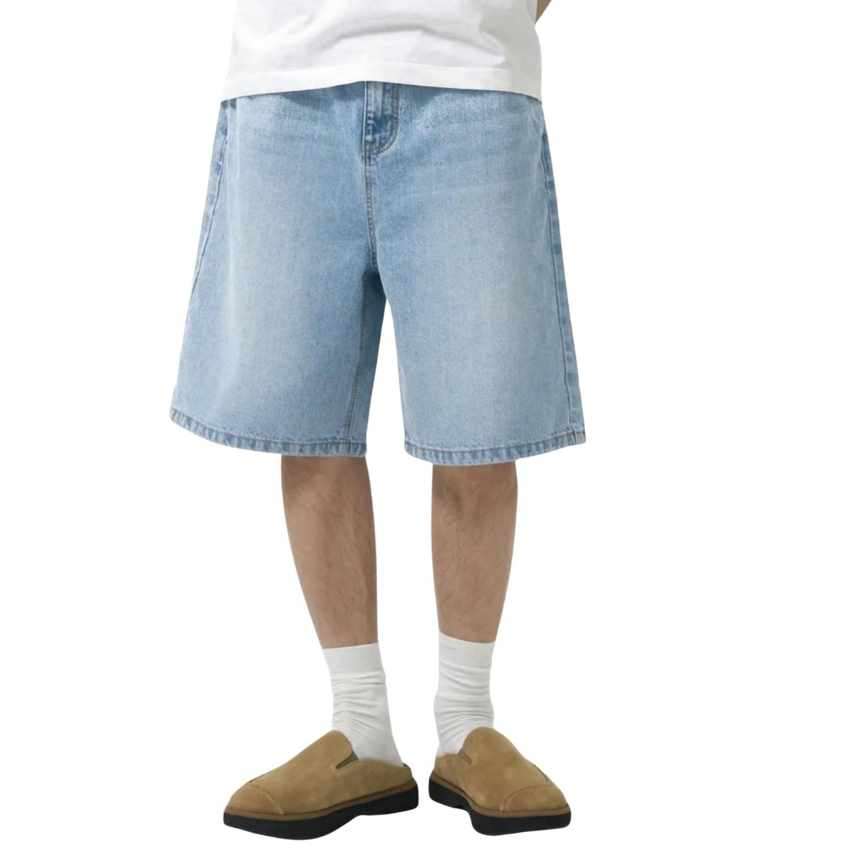 Men’s Vintage Y2K Streetwear Style Baggy denim shorts