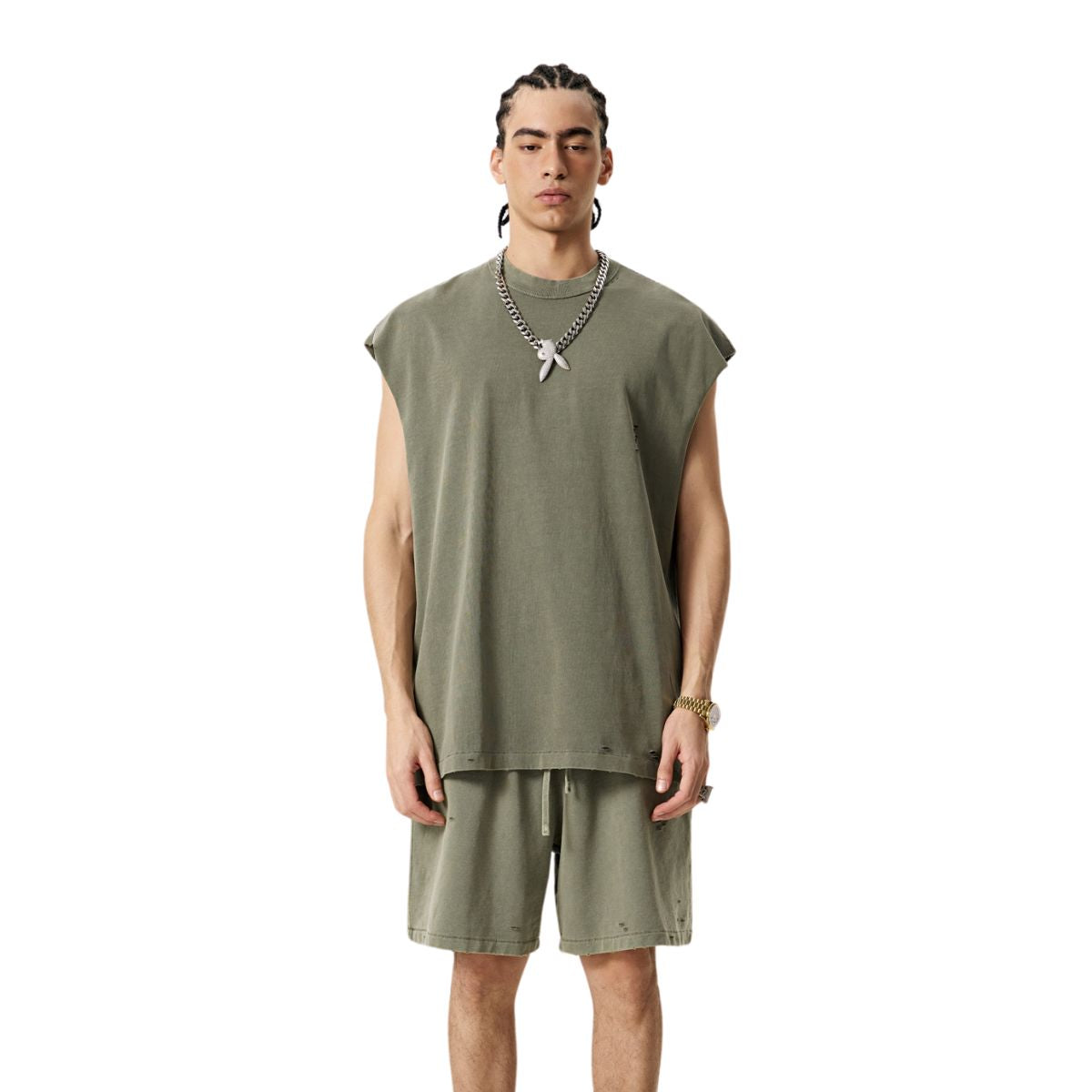 Raw Edge Destructive Muscle Tank 8oz