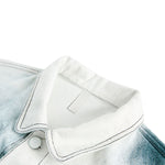 Hipster-style Tie-dye Vintage Loose Gradient-color Denim Jacket