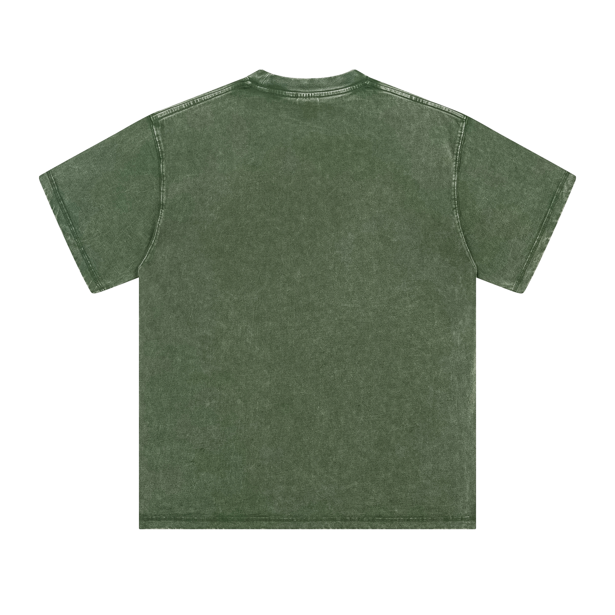 Camiseta lavada de corte holgado y peso pesado de 8.25 oz