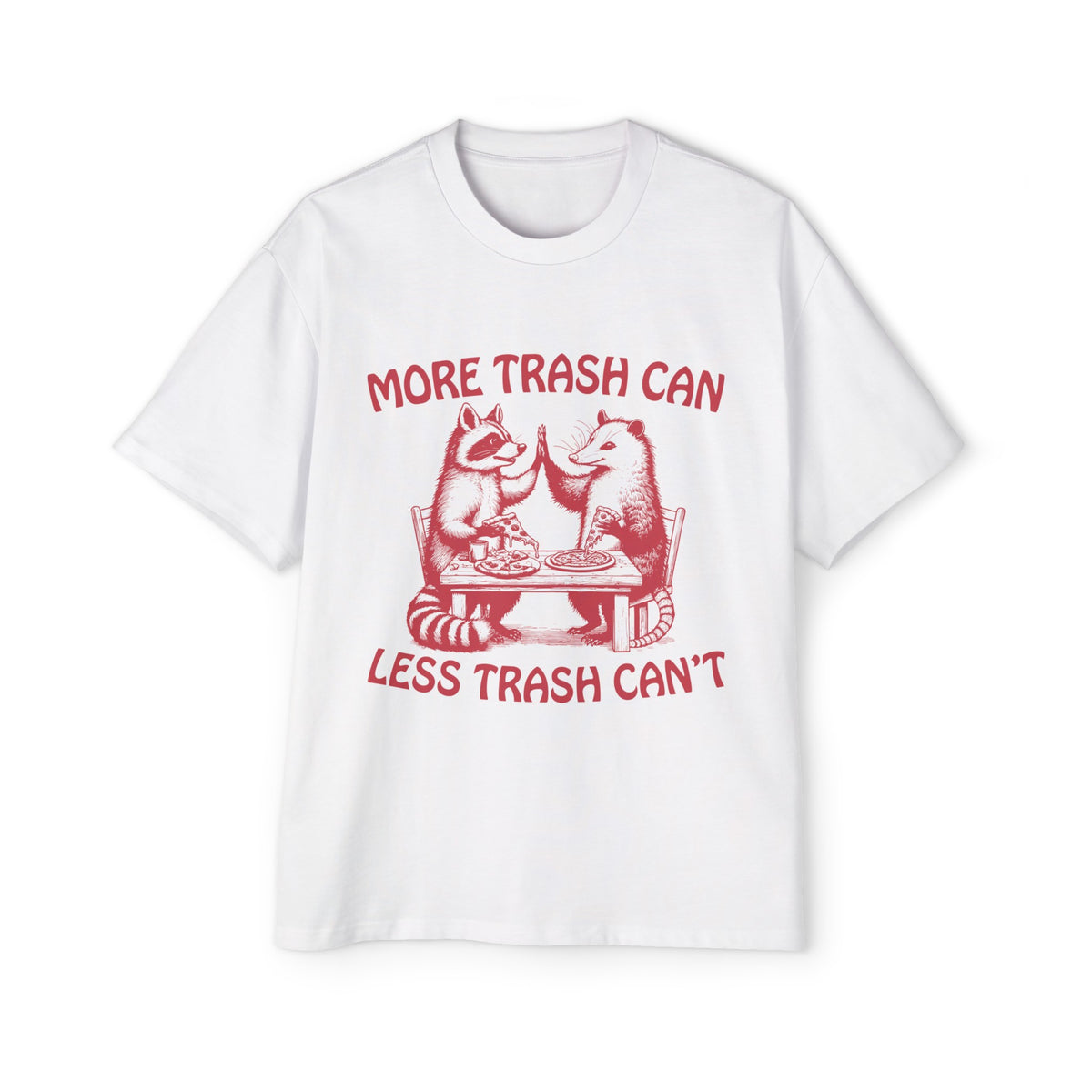 Raccoon HiFive Possum Graphic Tee-INNBLAC Fashion Apparel