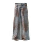Vintage Rust Wash Loose Fit Jeans