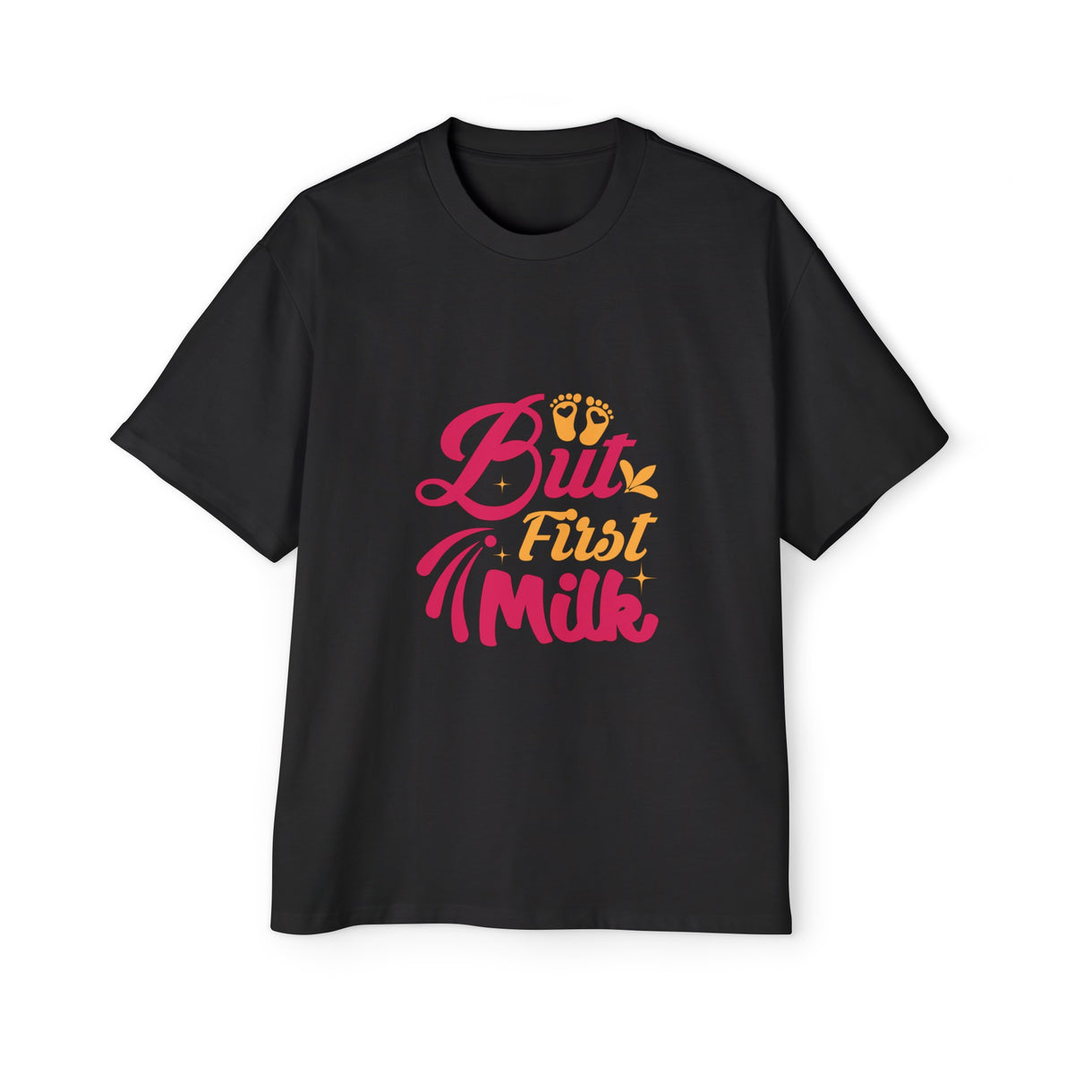 But First Milk Graphic Tee-INNBLAC Fashion Apparel