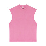 Camiseta sin mangas con borde reverso sin rematar de 8 oz