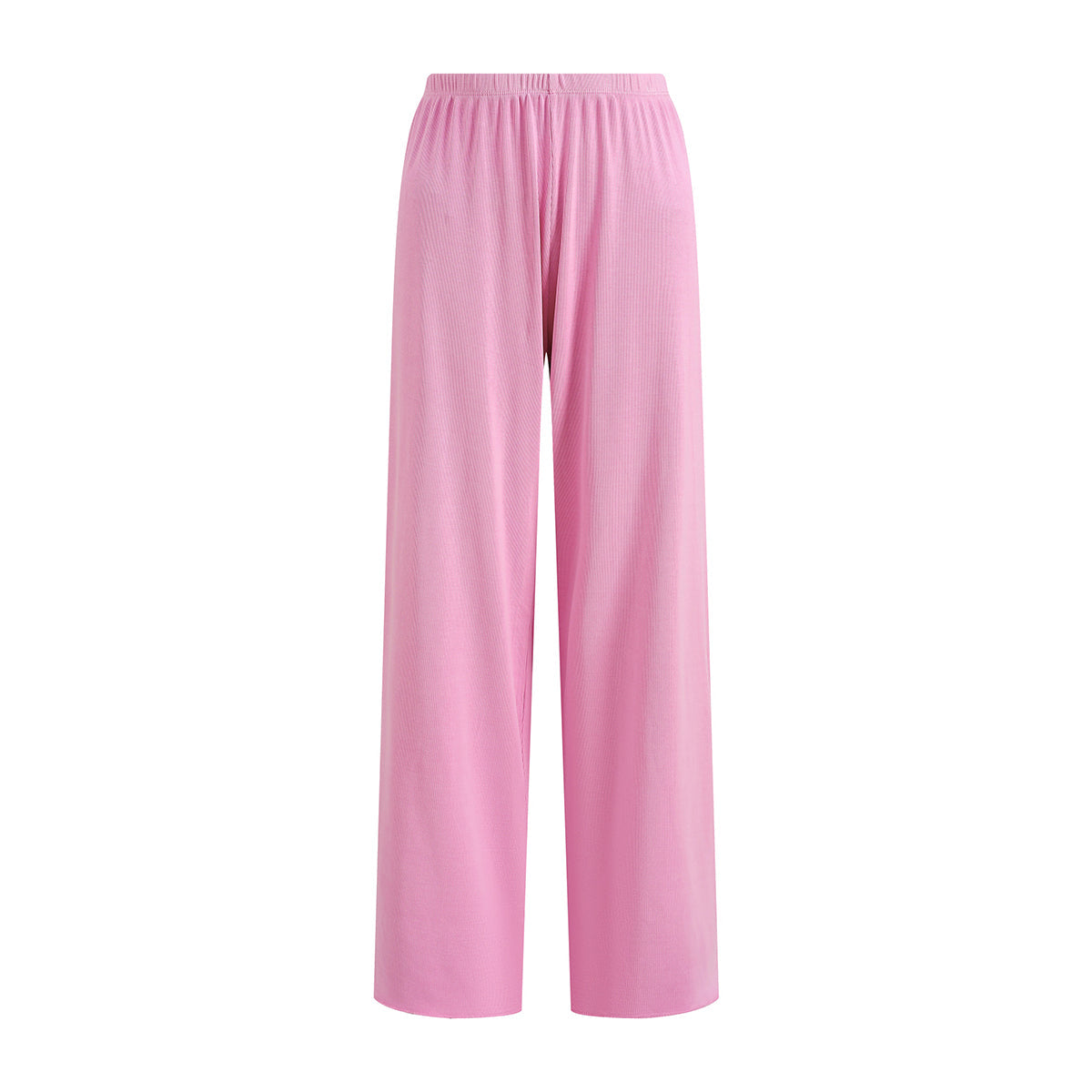 Women's Relaxed Straight Leg Ribbed Trousers
