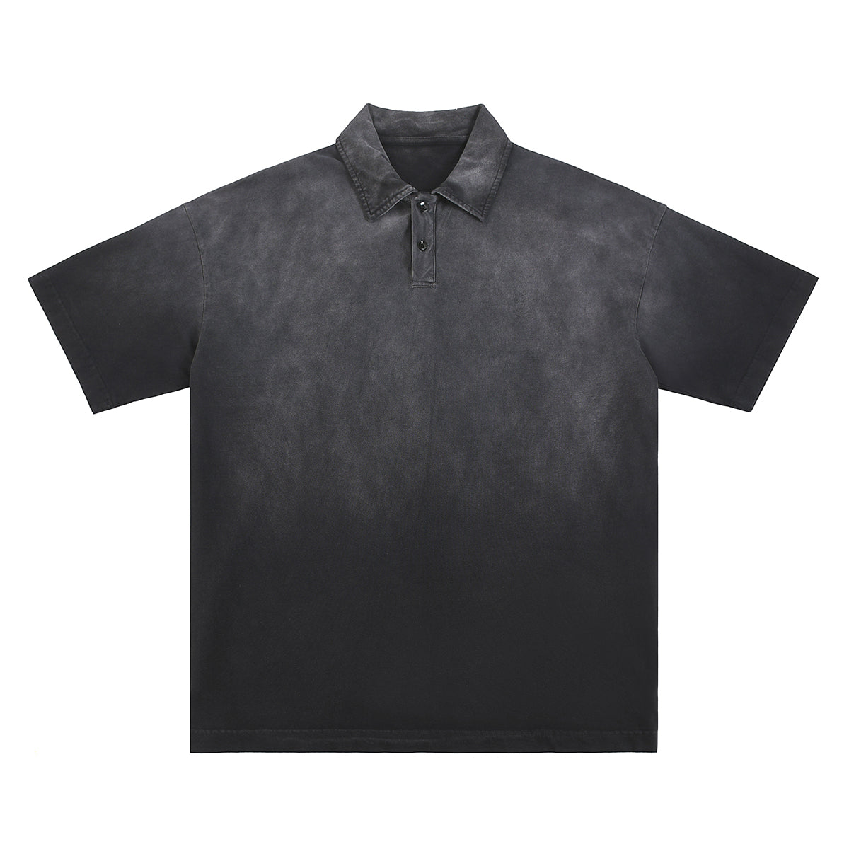 Gradient-Fade Cotton Polo Shirt 9.3oz