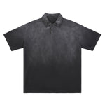 Gradient-Fade Cotton Polo Shirt 9.3oz