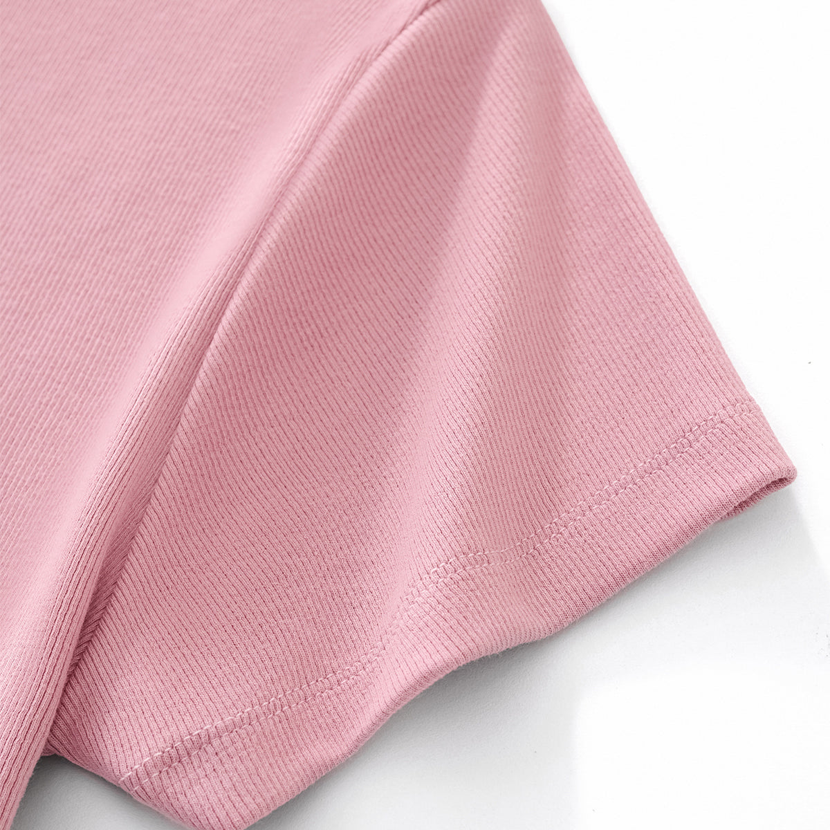 Minimal Textured Knit Fit T-Shirt