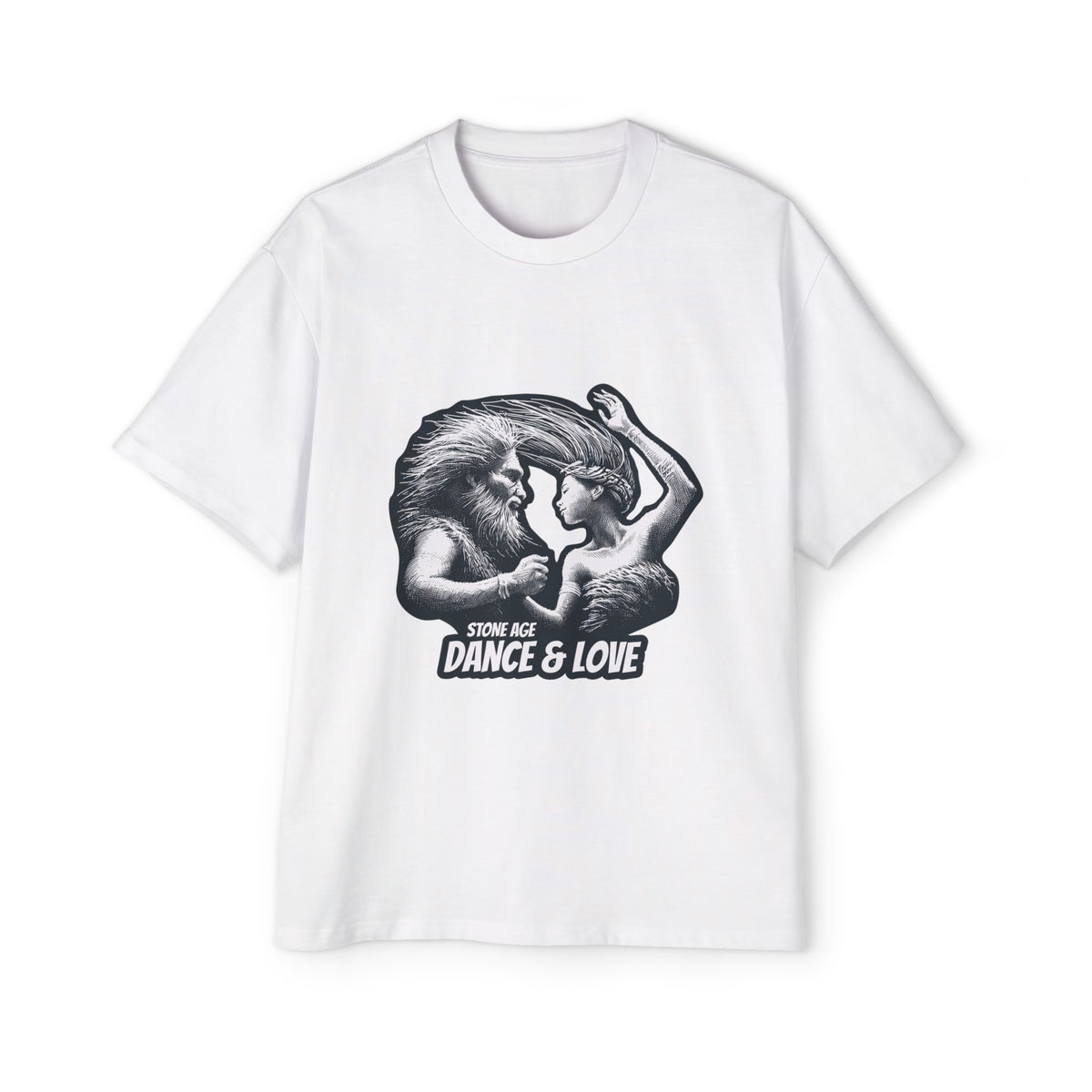 Stone Age Man And Wife Graphic Tee-INNBLAC Fashion Apparel