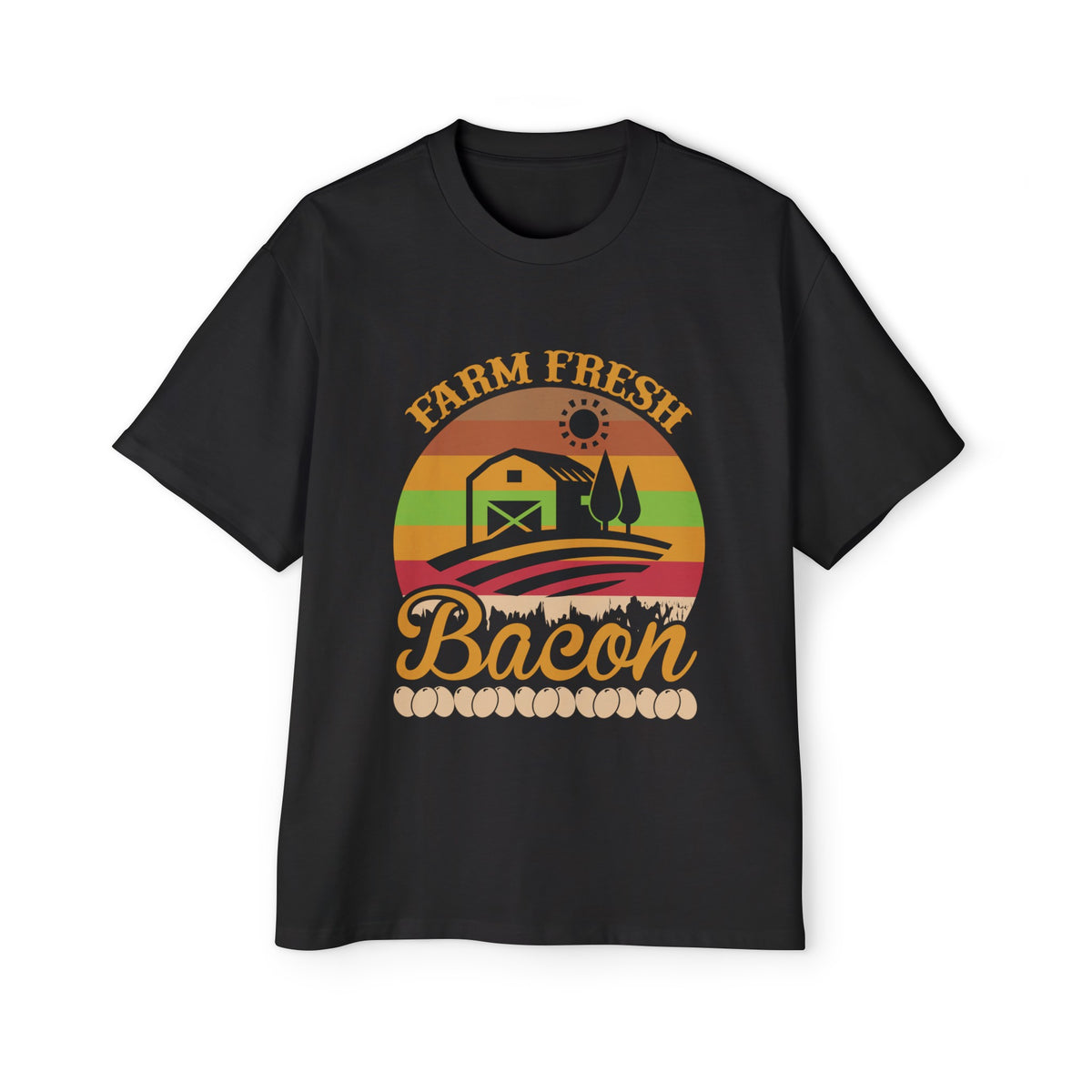 Farm Fresh Bacon Graphic Tee-INNBLAC Fashion Apparel