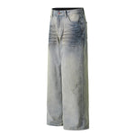 Wrinkle Wash Loose Straight Jeans